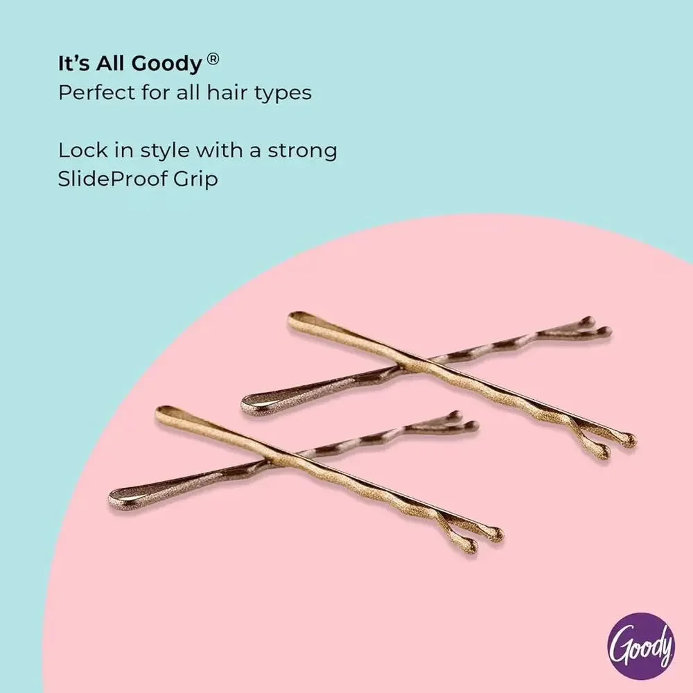 New 48CT Slideproof Bobby Pins Brown